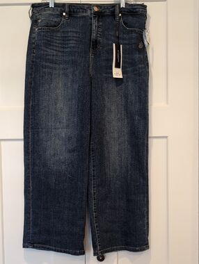 Liverpool Los Angeles Eco Stride Hi-Rise Crop Wide Leg 12/31 Wabash New